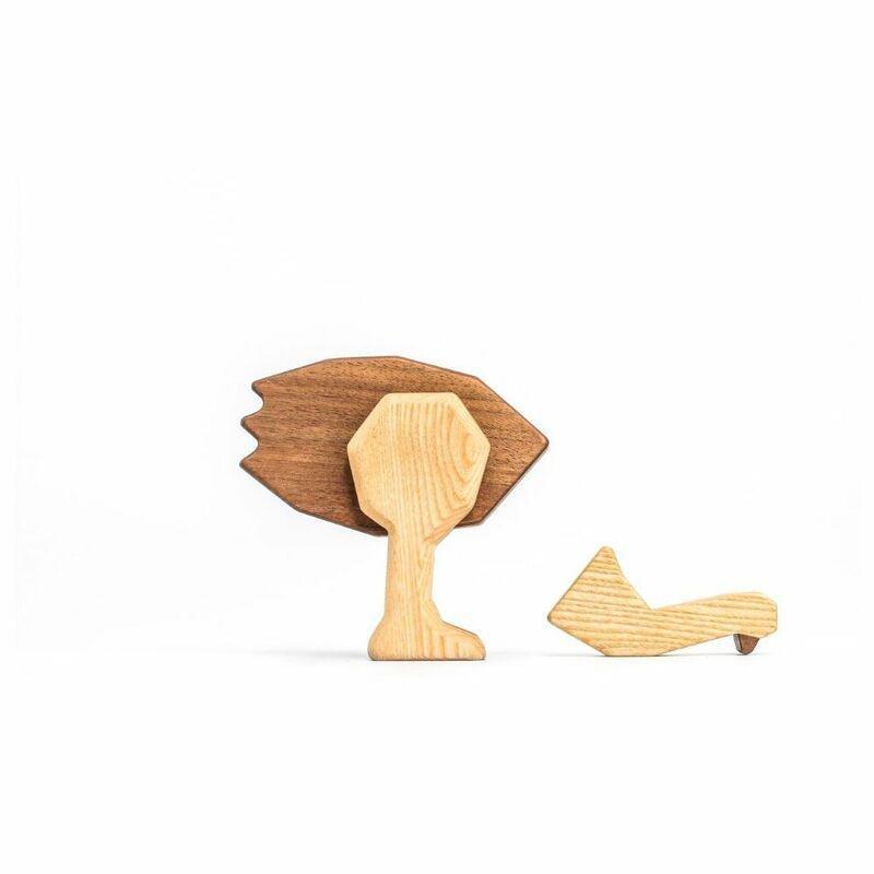 Fablewood The Big Ostrich Magnetic Wooden Figure, , large image number 2
