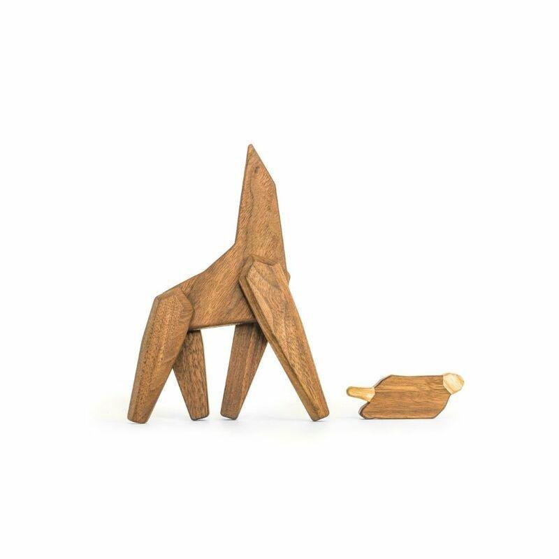 Fablewood The Big Giraffe Magnetic Wooden Figure, , large image number 2