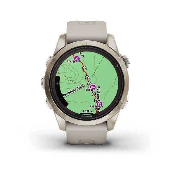 Garmin fenix 7S Pro - Sapphire Solar Edition Smartwatch - Soft Gold with Light Sand Band (42mm), , large image number 3