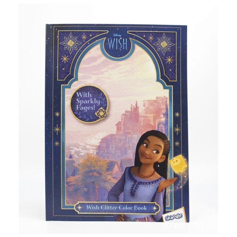 Skoodles Disney Wish Glitter Colouring Book, , medium