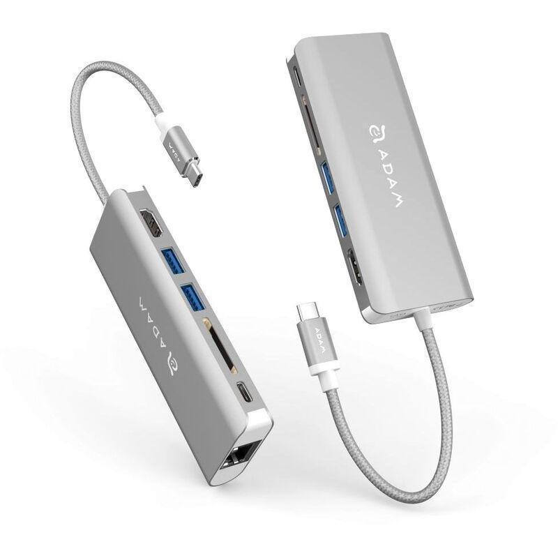 Adam Elements CASA Grey USB 3.1 USB Type-C 6 Port Hub, , large image number 0