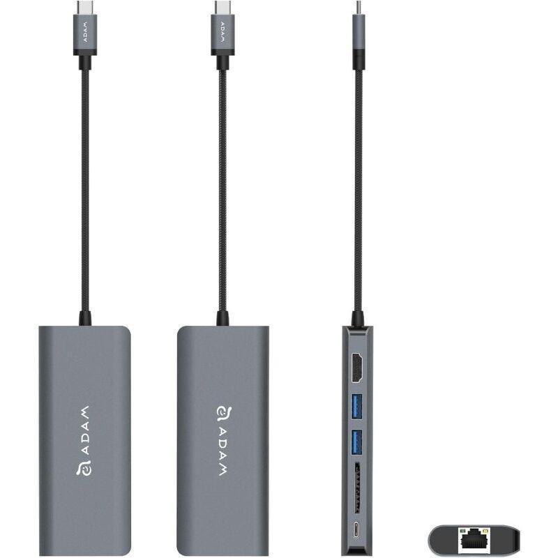 Adam Elements CASA Grey USB 3.1 USB Type-C 6 Port Hub, , large image number 1