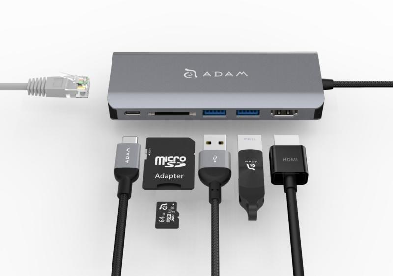Adam Elements CASA Grey USB 3.1 USB Type-C 6 Port Hub, , large image number 2