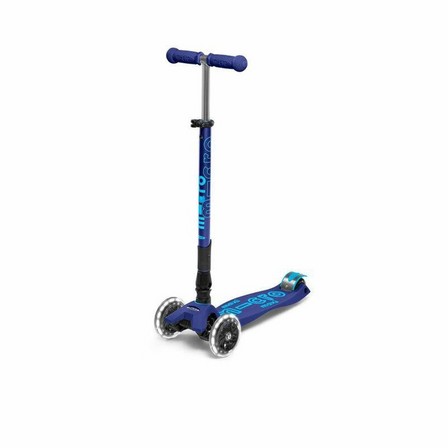 MICRO - Micro Maxi Deluxe Foldable Navy Led Scooter