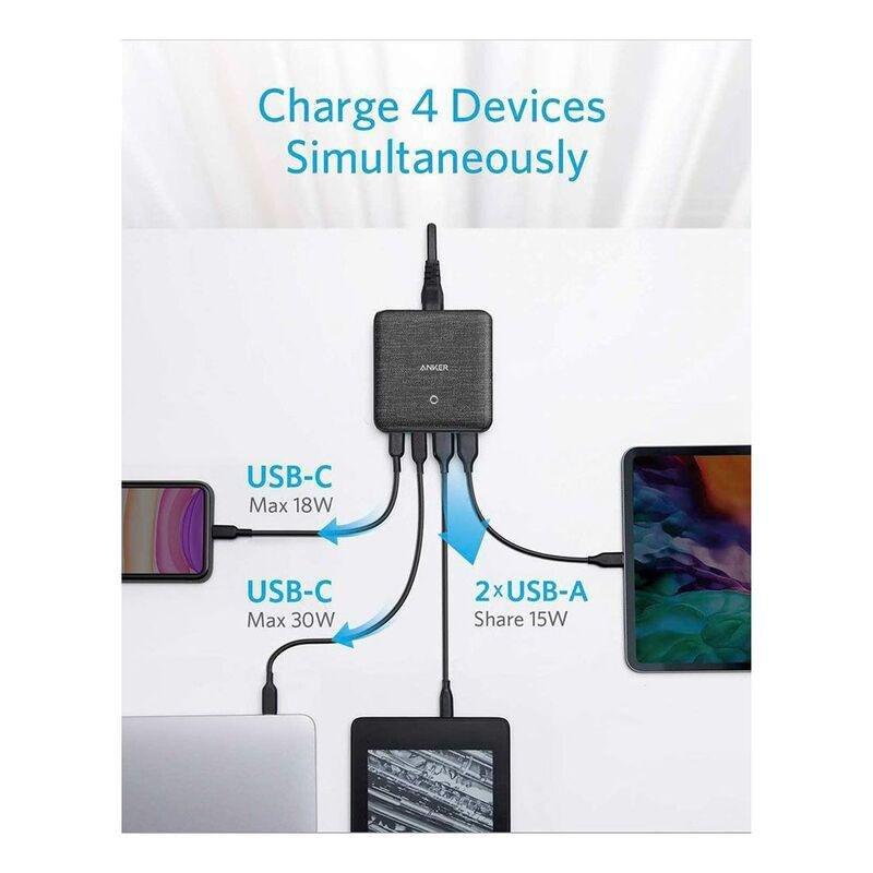 Anker PowerPort Atom III 63W Slim Charger Black Fabric, , large image number 4