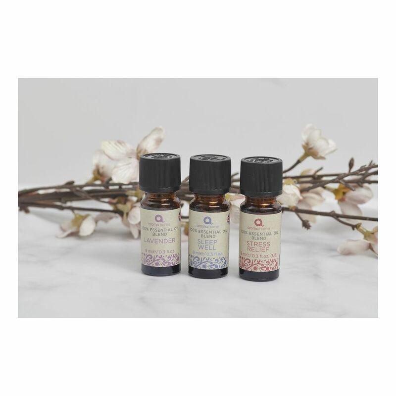 AROMA HOME - Aroma Home Favourites 100&#37; Essential Oils Lavender/Sleep Well/Stress Relief (3x 9ml)