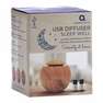 AROMA HOME - Aroma Home Light Wood Diffuser With Lavender & Sleep Oil Essentials Range USB Diffusers with Oils (2x 10ml)