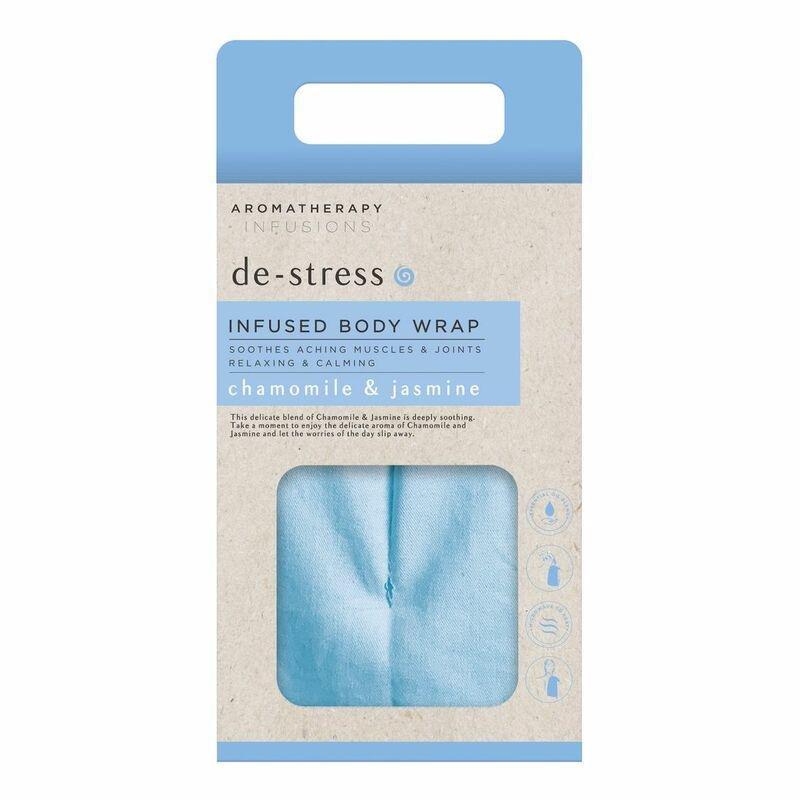 Aroma Home Infusions Destress Body Wrap Chamomile & Jasmine Blue, , large image number 1