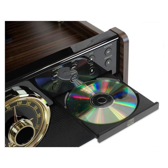 Victrola Empire 6-in-1 Bluetooth Turntable Music Center with Vinyl/CD/Cassette player/Radio/AUX, , large image number 1