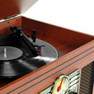 VICTROLA - Victrola Classic 6-in-1 Bluetooth Turntable Music Center with Vinyl/CD/Cassette player/Radio/AUX
