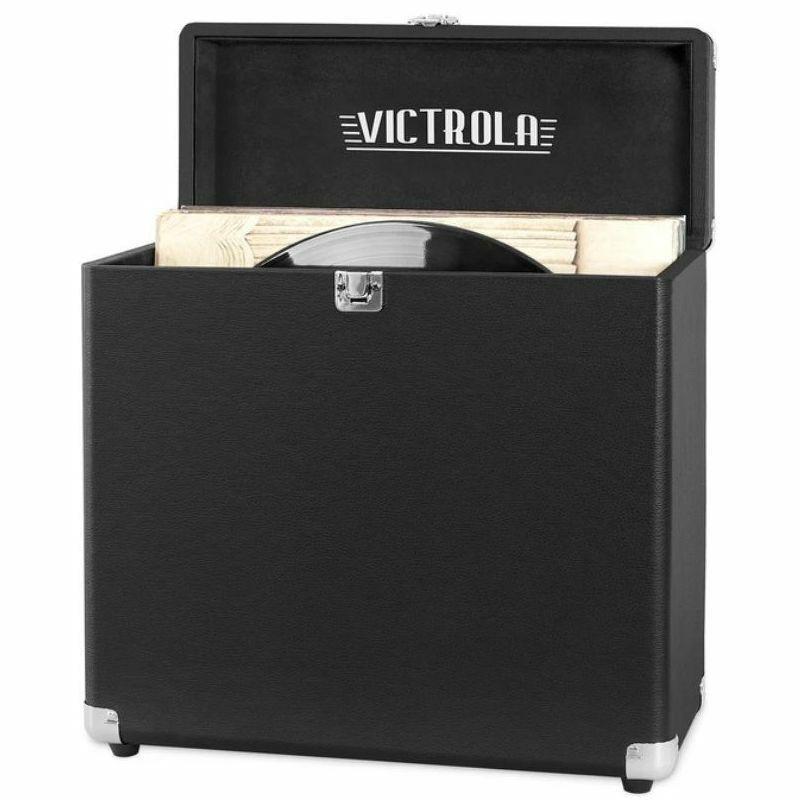 Victrola Retro Vinyl Case (30 Records) Black, , large image number 1