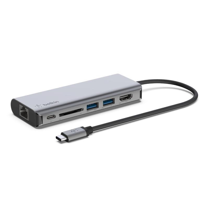 Belkin Connect USB-C 6-In-1 Multiport Adapter, , large image number 0