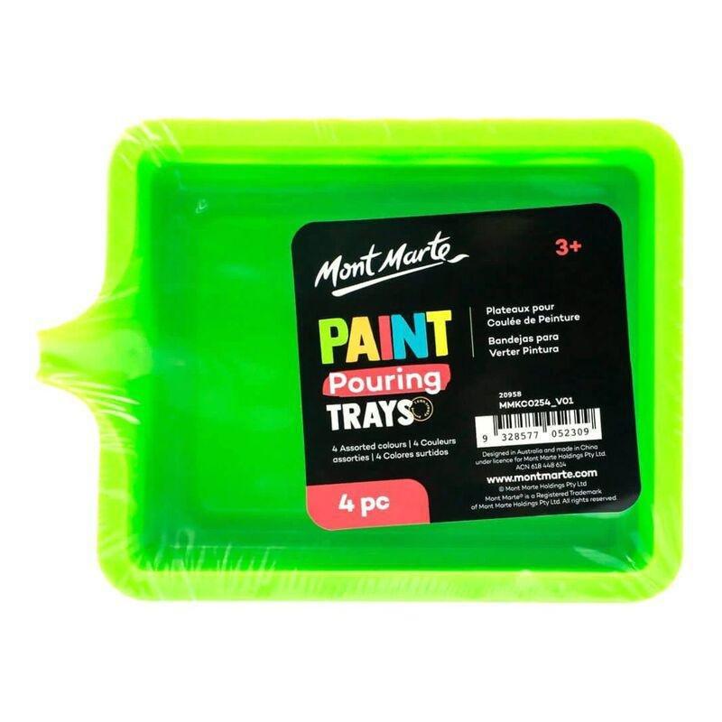 Mont Marte Paint Pouring Trays (4 Pieces), , medium