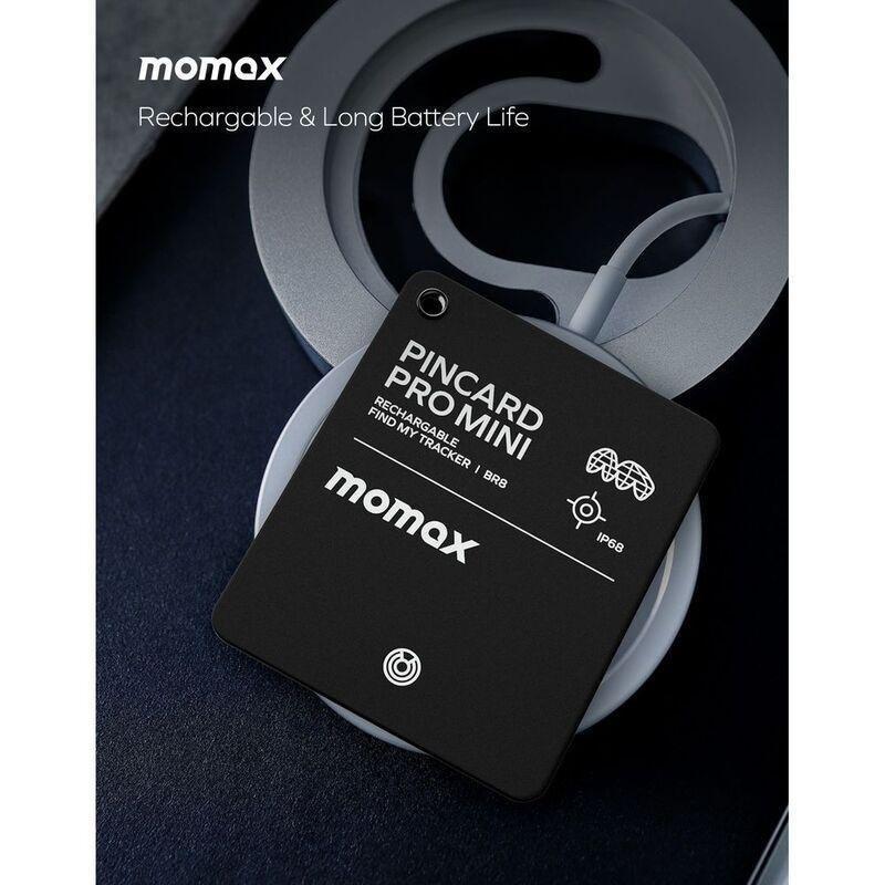 Momax Pincard Mini Findmy GPS Tracker With Wireless Charging, , large image number 2