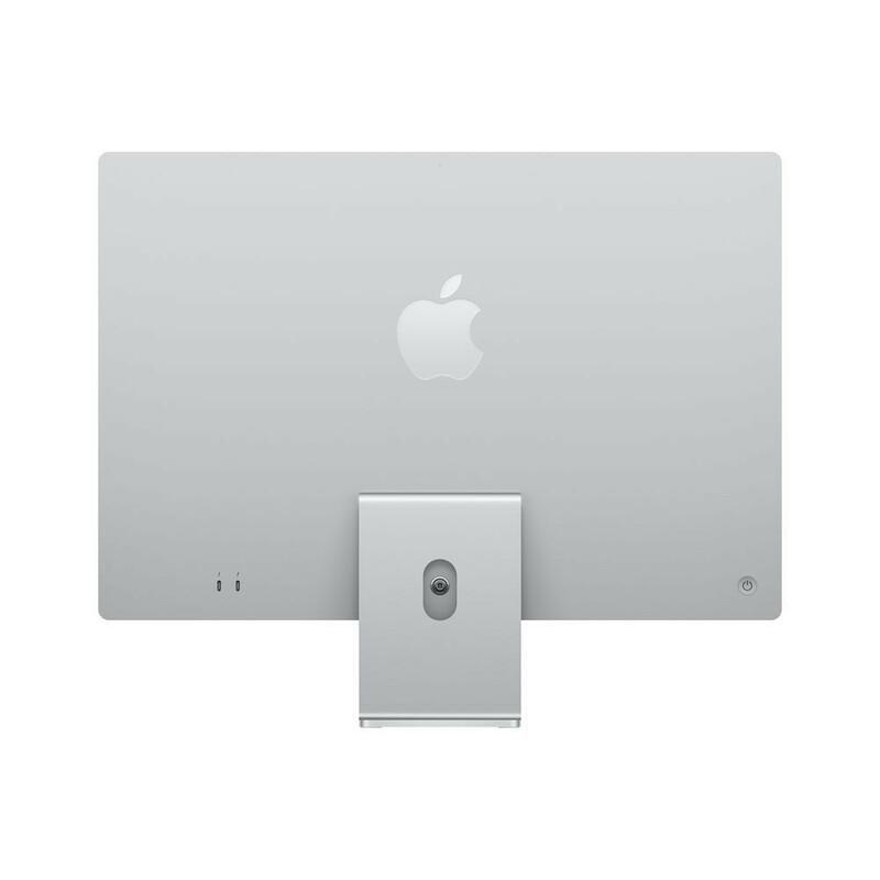 Apple iMac 24-Inch Retina 4.5K Apple M1 Chip with 8-Core CPU/7-Core GPU/8GB/256GB 2 Ports Silver (Arabic/English), , large image number 1