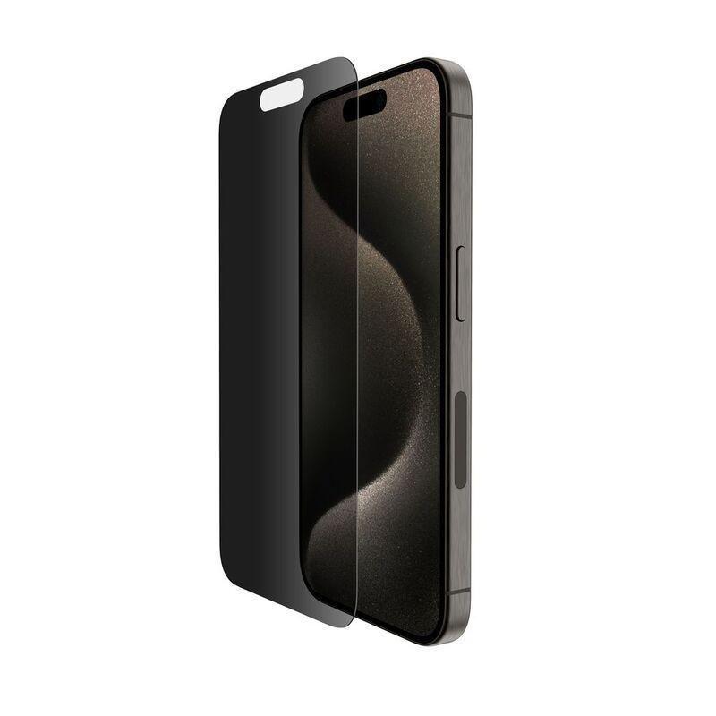 Belkin Ultraglass 2 Antimicrobial -Treated Screen Protector For iPhone 15 Pro - Ovr - Privacy, , large image number 0