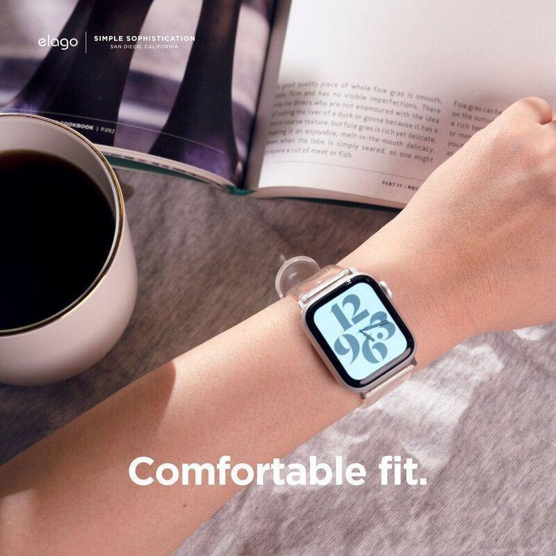 Elago Tpu Band Clear for Apple Watch 44mm, , large image number 2