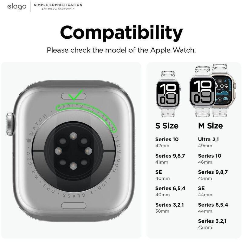 Elago Tpu Band Clear for Apple Watch 44mm, , large image number 3