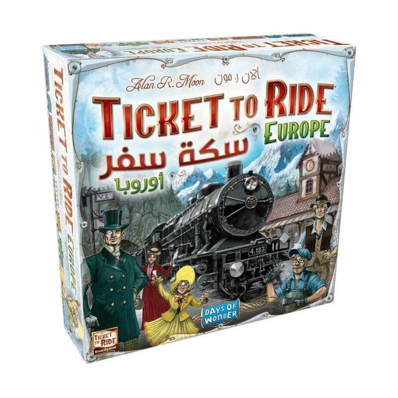 Days of Wonder Ticket To Ride Europe Board Game (Arabic/English), , medium