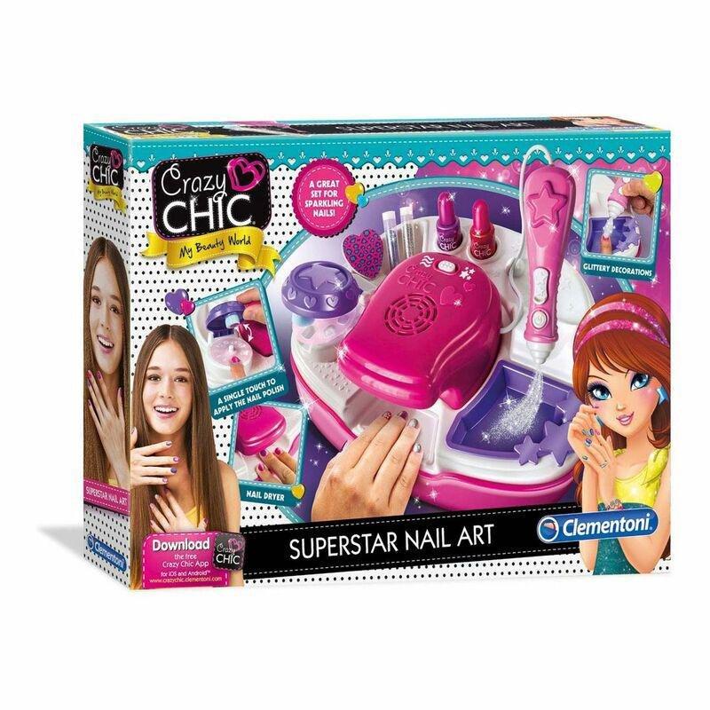 Clementoni Crazy Chic Superstar Nail Art Studio, , large image number 0