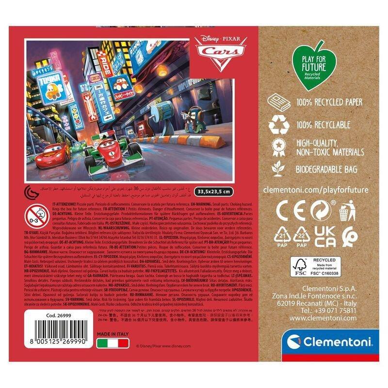 Clementoni Play For Future Disney Pixar Cars Jigsaw Puzzle (60 Pieces), , large image number 1