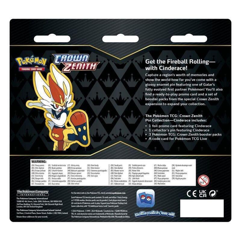 POKEMON TCG - Pokémon TCG Sword & Shield Crown Zenith Pin Collection