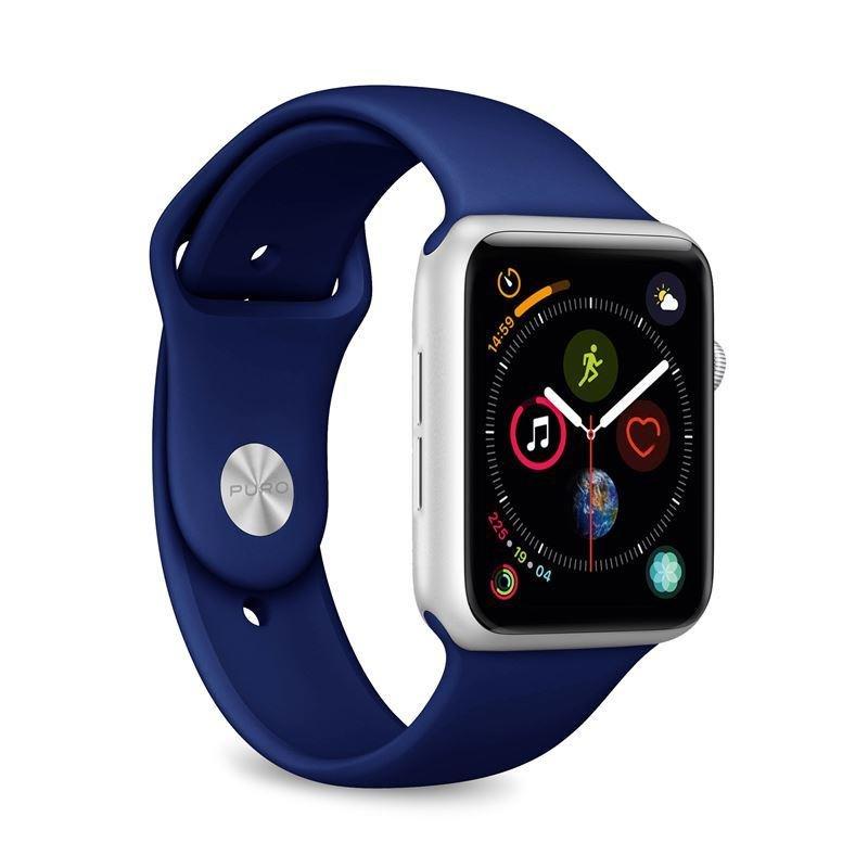 Puro Silicone Band 42-44mm Dark Blue for Apple Watch (Compatible with Apple Watch 42/44/45mm), , large image number 0