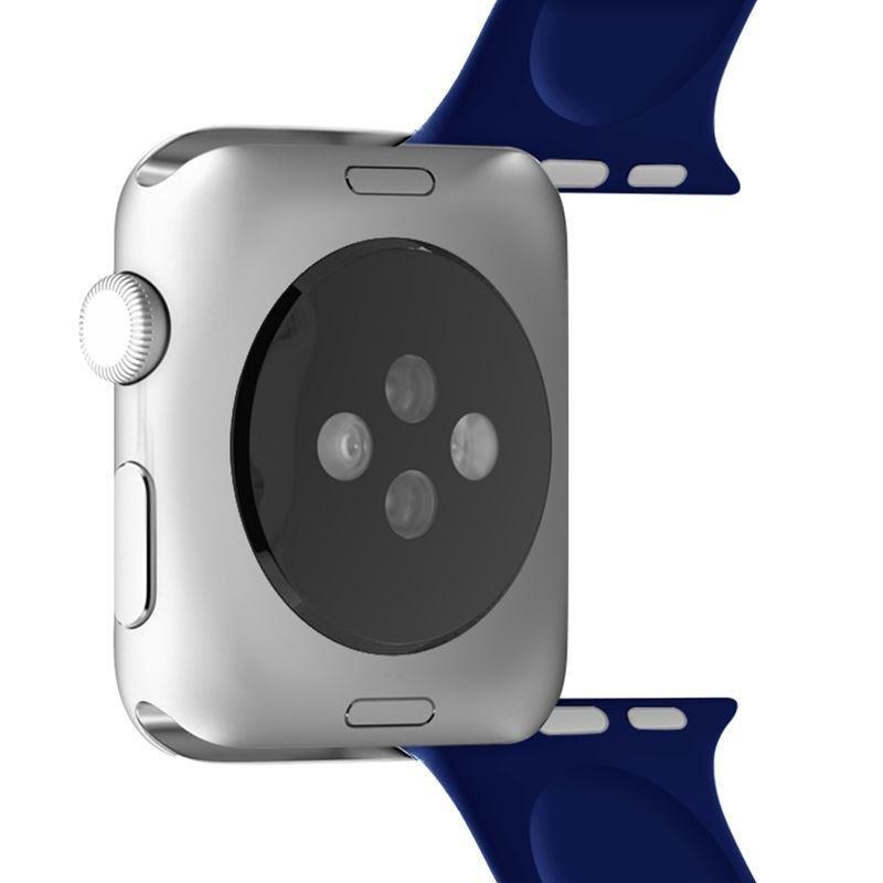 Puro Silicone Band 42-44mm Dark Blue for Apple Watch (Compatible with Apple Watch 42/44/45mm), , large image number 2