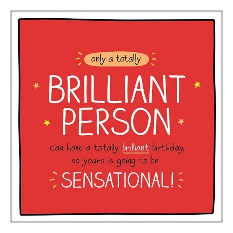 Happy Jackson Totally Brilliant Person Sensational Greeting Card (160 x 156mm), , large image number 0