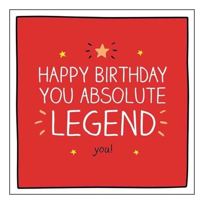 Happy Jackson You Absolute Legend You Greeting Card (15 x 15cm), , large image number 0