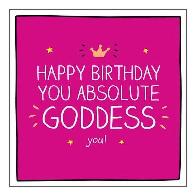 Happy Jackson You Absolute Goddess You Greeting Card (160 x 156mm), , large image number 0