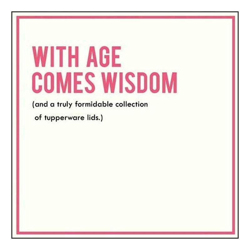 Alice Scott With Age Comes Wisdom Greeting Card (160 x 156mm), , large image number 0