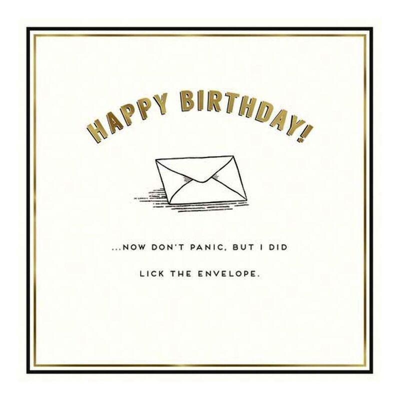 Alice Scott I Did Lick The Envelope Greeting Card (160 x 156mm), , large image number 0