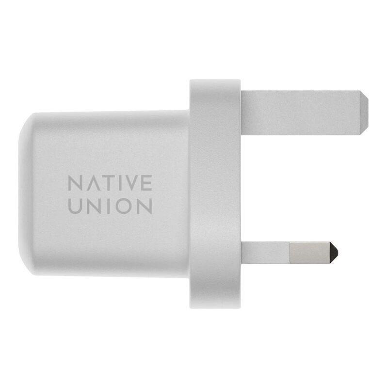 Native Union Fast Gan Charger PD 30W USB-C Port Wall Charger - White (UK), , medium