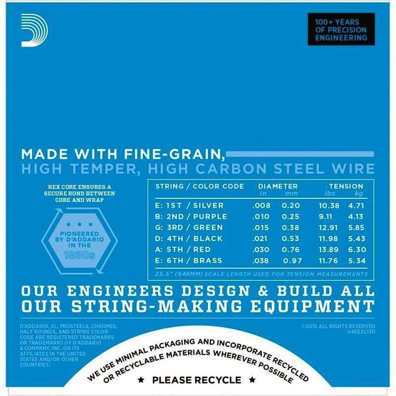 D'Addario Electric Guitar String Extra-Super Light, , large image number 1
