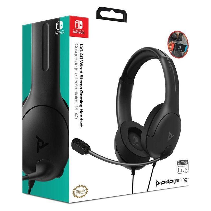 PDP LVL40 Black Wired Gaming Headset for Nintendo Switch, , large image number 4