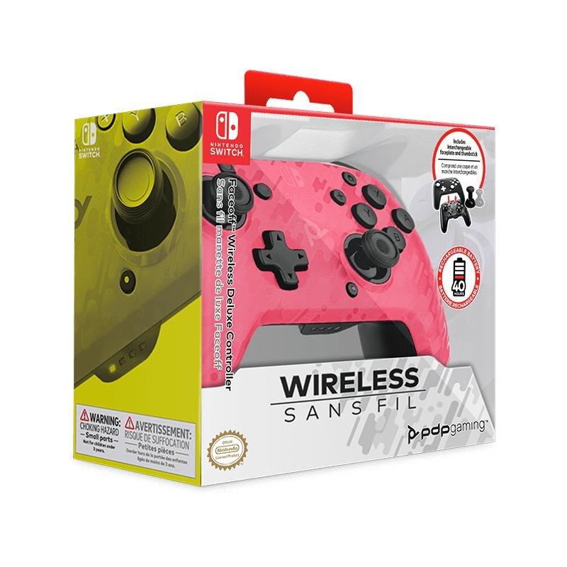 PDP Faceoff Camo Pink Wireless Controller for Nintendo Switch, , large image number 4
