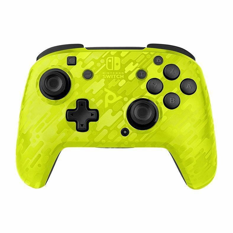 PDP Faceoff Camo Yellow Wireless Controller for Nintendo Switch, , large image number 0