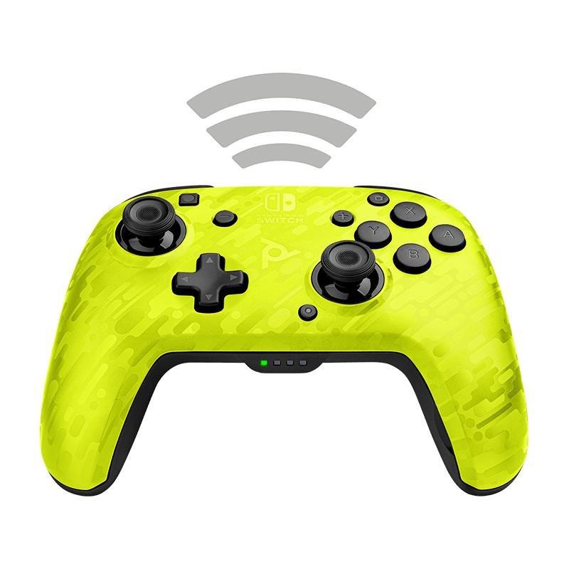 PDP Faceoff Camo Yellow Wireless Controller for Nintendo Switch, , large image number 1