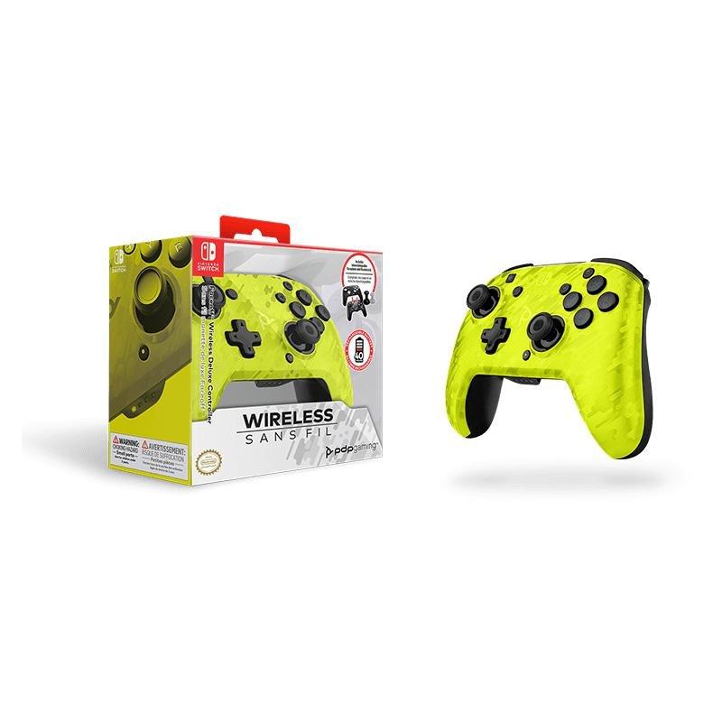 PDP Faceoff Camo Yellow Wireless Controller for Nintendo Switch, , large image number 7