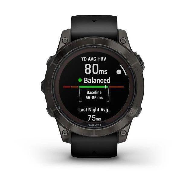 Garmin fenix 7 Pro - Sapphire Solar Edition Smartwatch - Carbon Grey DLC Titanium with Black Band (47mm), , large image number 3