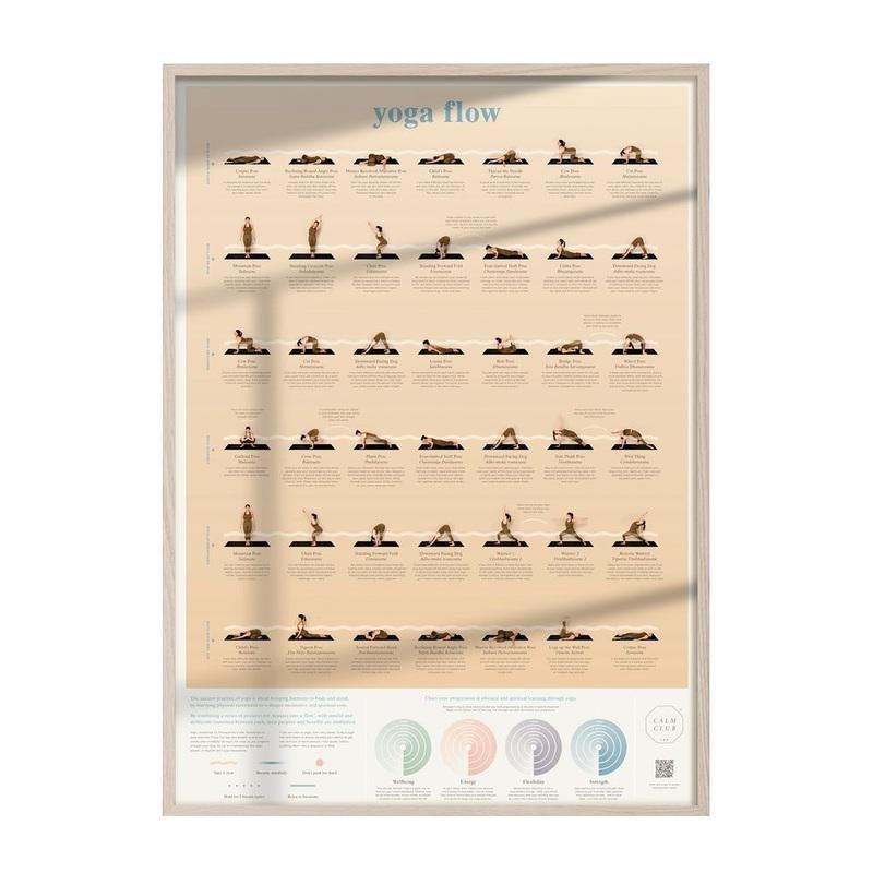 Calm Club Yoga Flow Poses Poster (50 x 70cm), , large image number 0