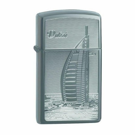 ZIPPO - Zippo 20492 AE181980 Slim Black Ice Burj Al Arab Lighter