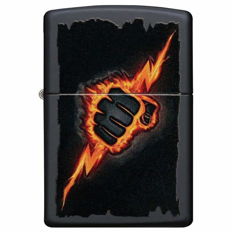 Zippo 218 CI412372 Lightning Bolt Fist Design Lighter, , large image number 5