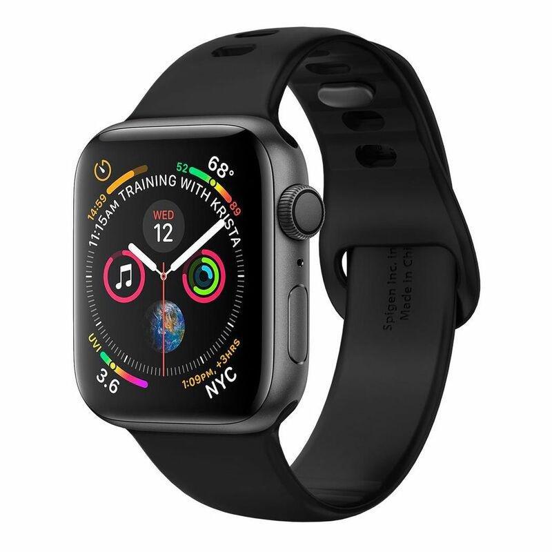 Spigen Air Fit 44mm/42mm Apple Watch Band Black (Compatible with Apple Watch 42/44/45mm), , large image number 0