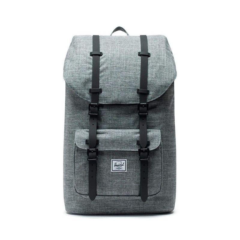 Herschel Little America Raven Crosshatch/Black Rubber Backpack, , large image number 0