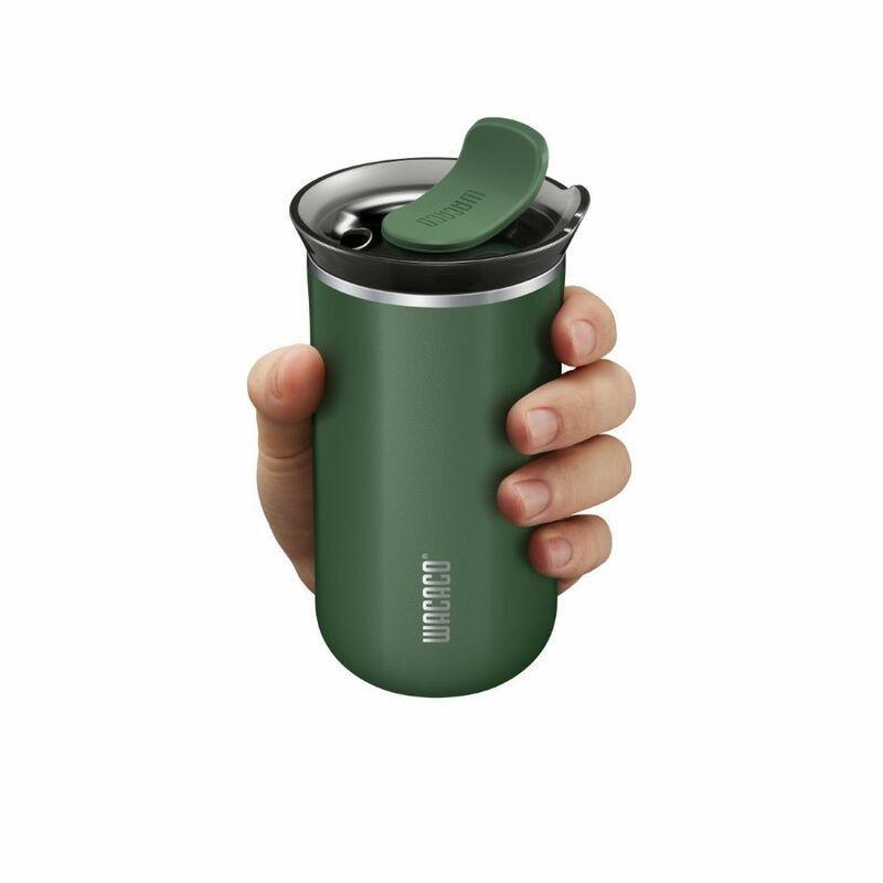 Wacaco Octaroma Vacuum Insulated Travel Mug Green 300ml, , large image number 0