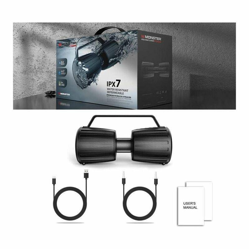 Monster Adventurer Force Black Bluetooth Speaker, , large image number 1