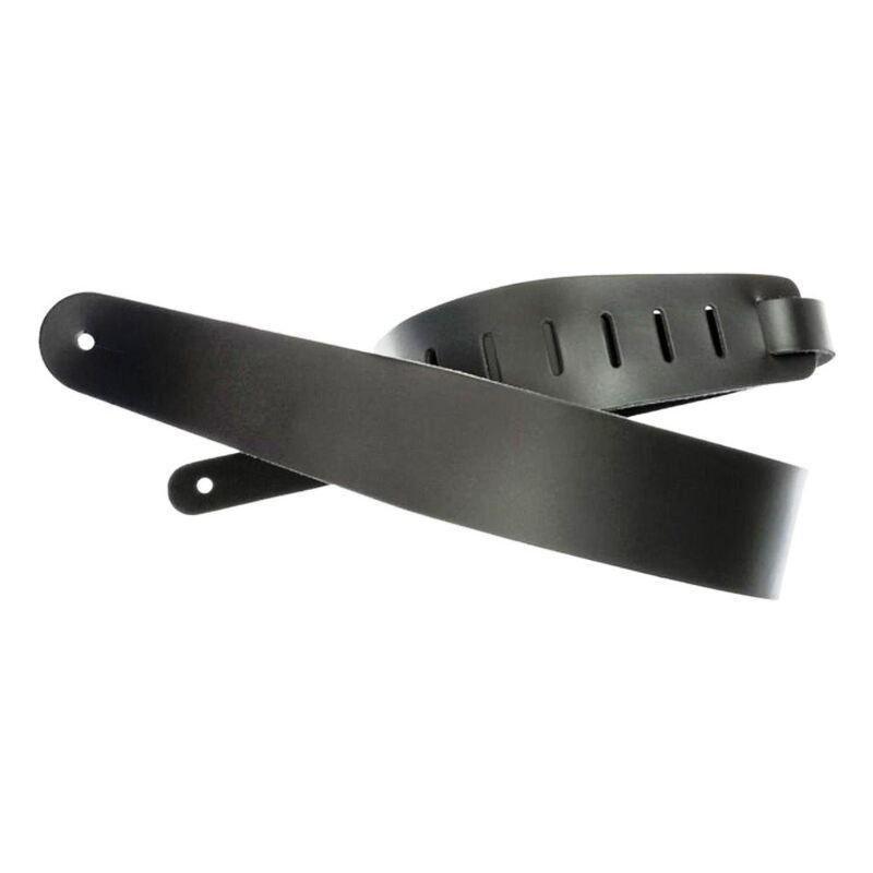 D'Addario Planet Waves Classic Leather Guitar Strap - Black, , large image number 0