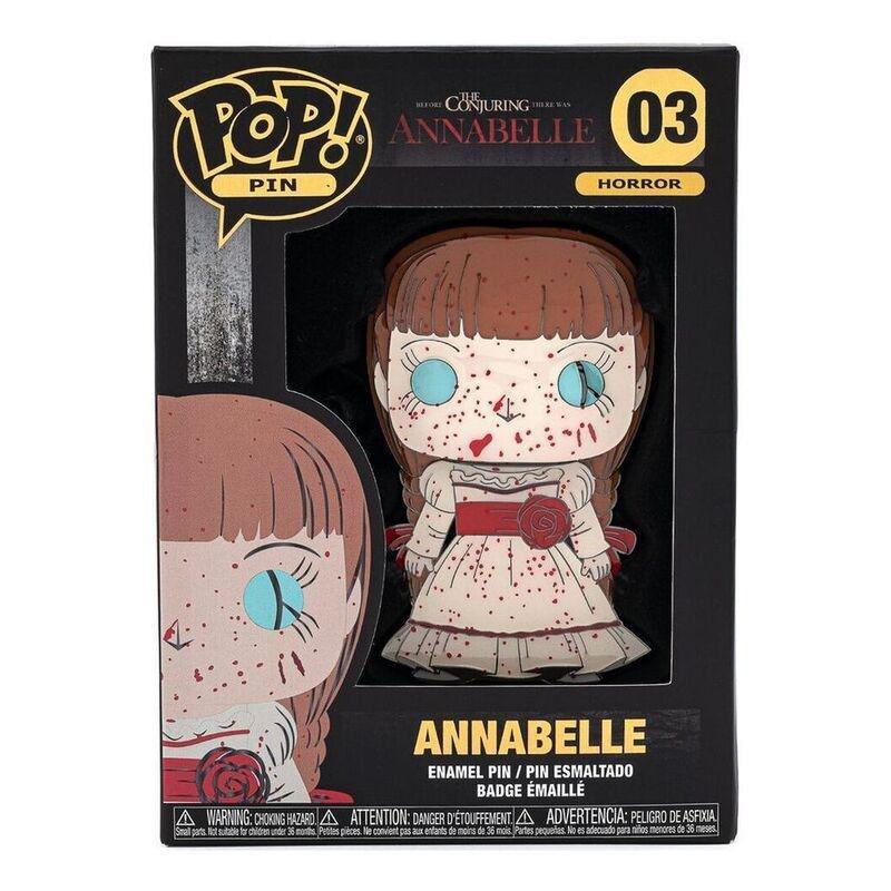 Funko Pop Pin Horror Annabelle Enamel Pin 4 Inch, , large image number 1
